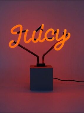 Locomocean JUICY Real Glass Neon Tabletop Sign